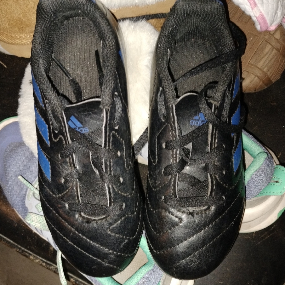 Adidas Kids Black and Blue Soccer